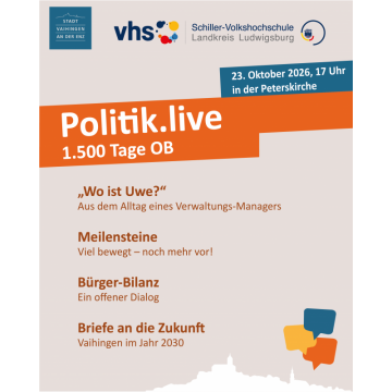 Politik live - 1.500 Tage OB
